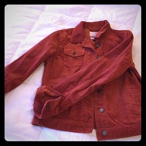 Rust color corduroy jacket